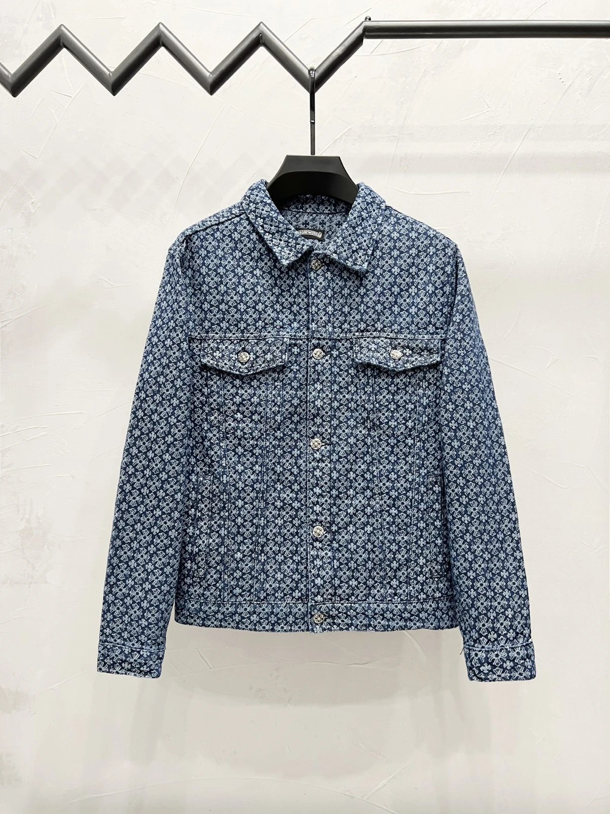 Luo Custom Jacquard Denim Jacket