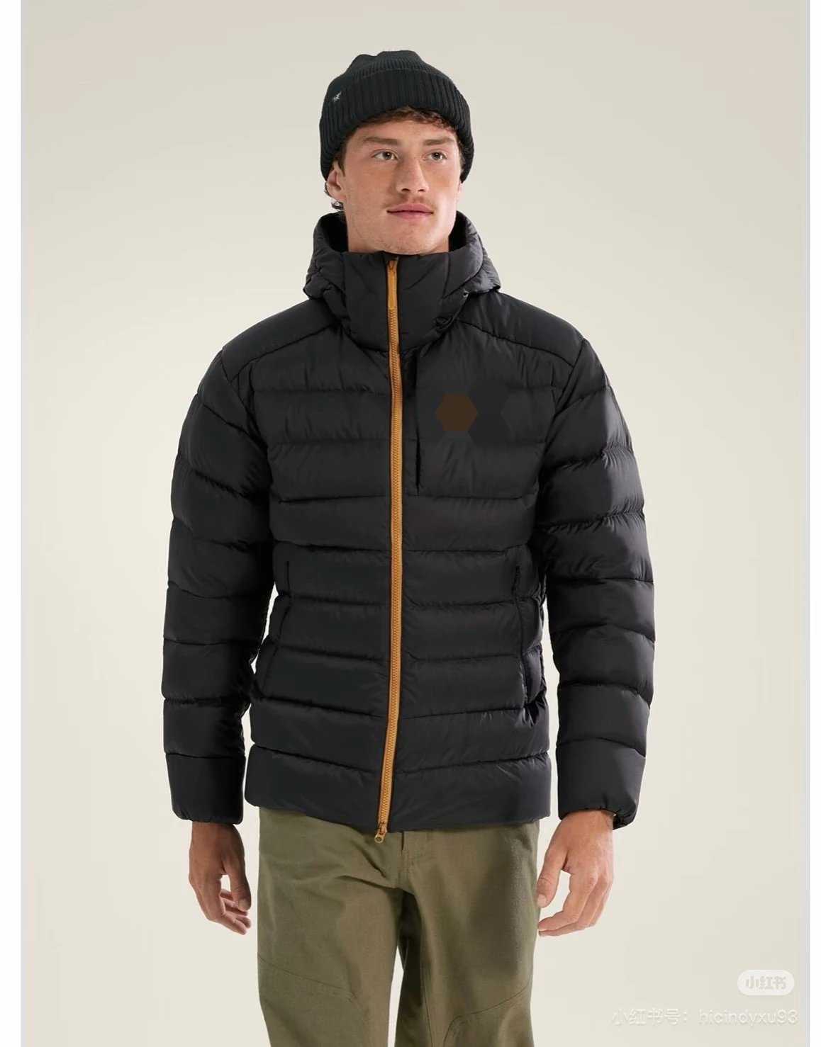Puffer Jacket Hoodie Zip-Up Outdoor Coat