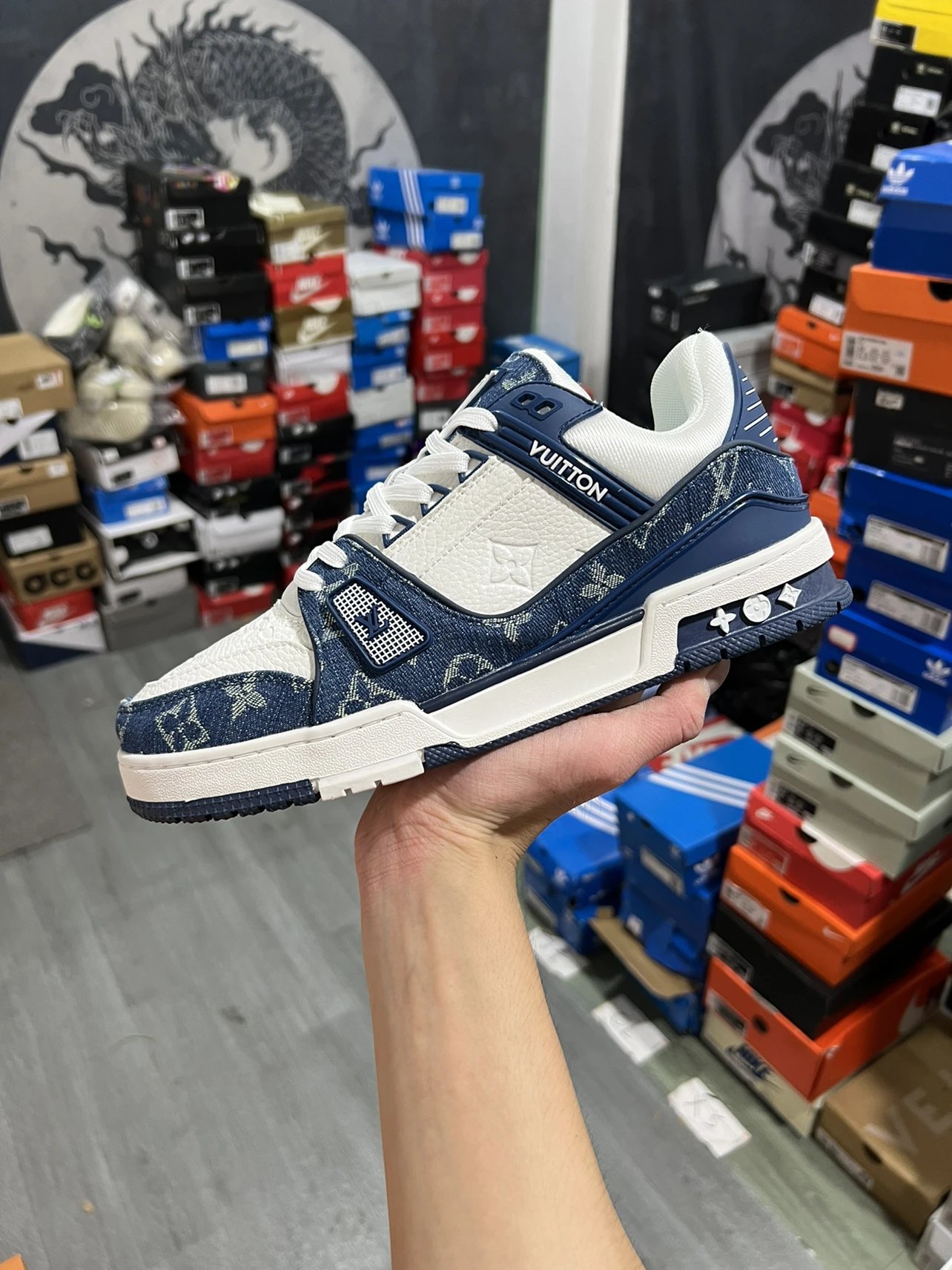 Emperor version leaks/details/cleanliness/weight not inferior to Ding level Guanghuo] Good stuff in full size and color! Previously, we received over 200 yuan worth of classic sneakers - blue denim