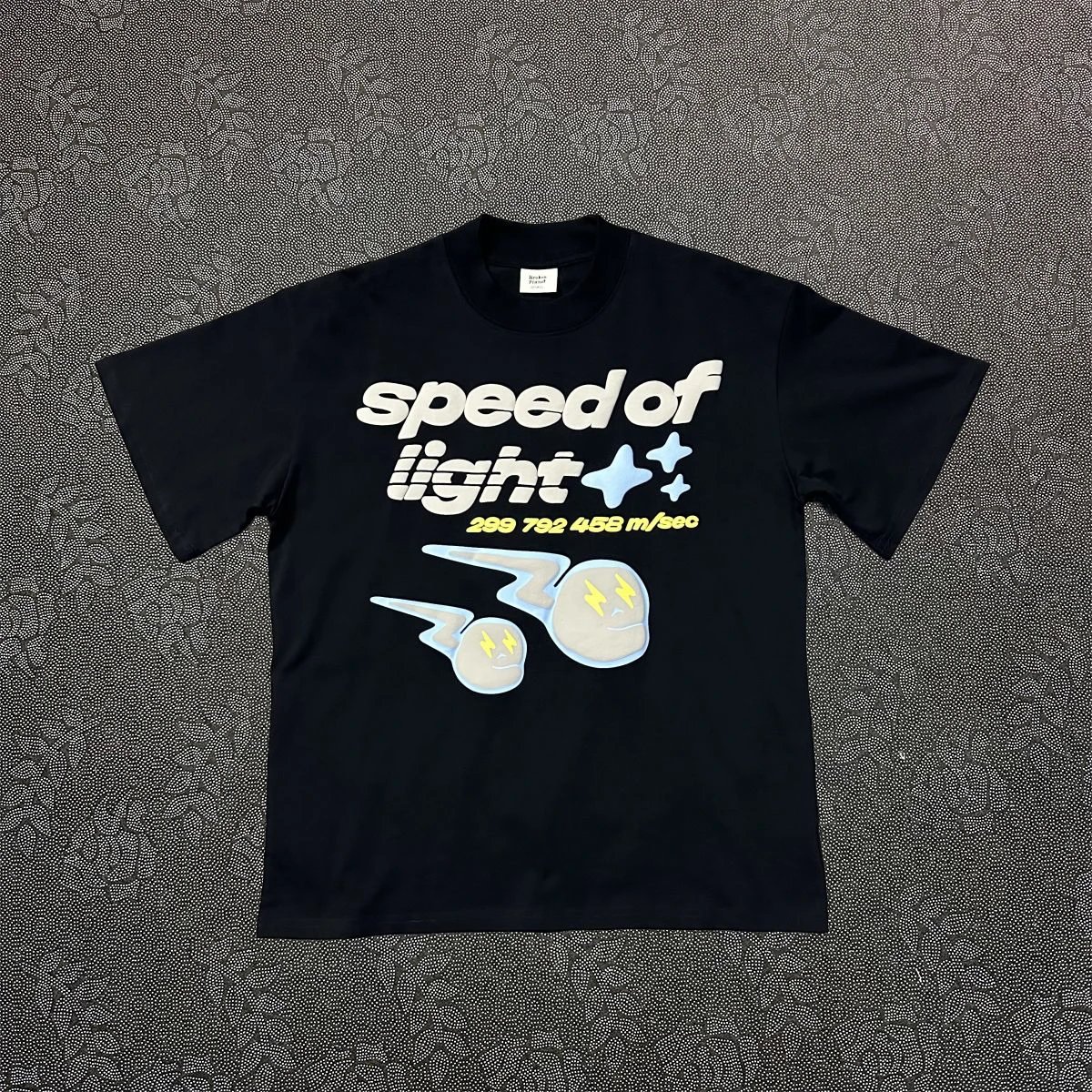 Broken Planet T-shirt Speed of Light Midnight Black