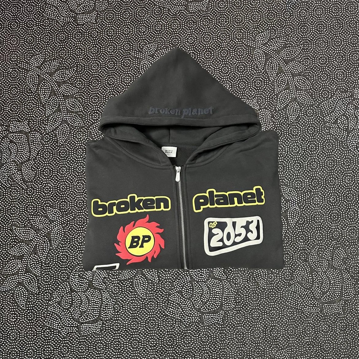 Broken Planet Graphic Sweatpants Black - 7