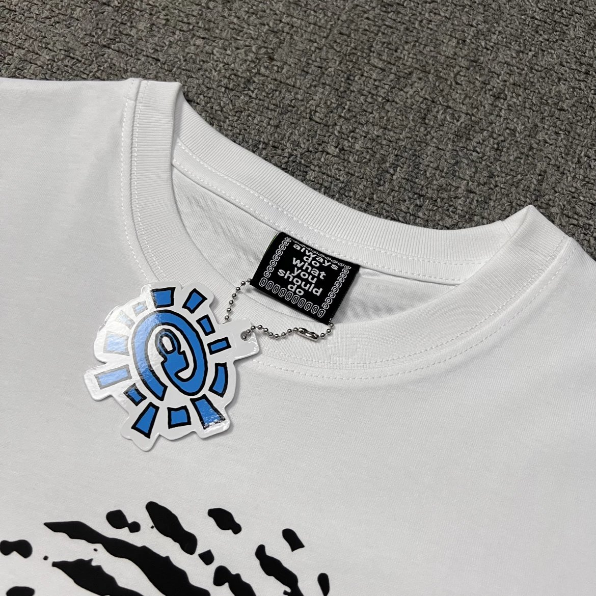 Design Sun Eye Logo White T-Shirt - 14