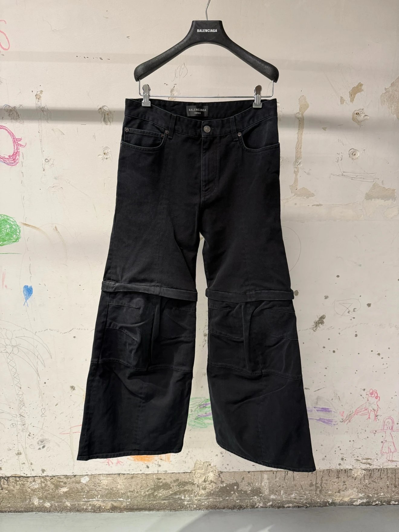 【In Stock】25SS Flared Cargo Two-in-One Utility Jeans