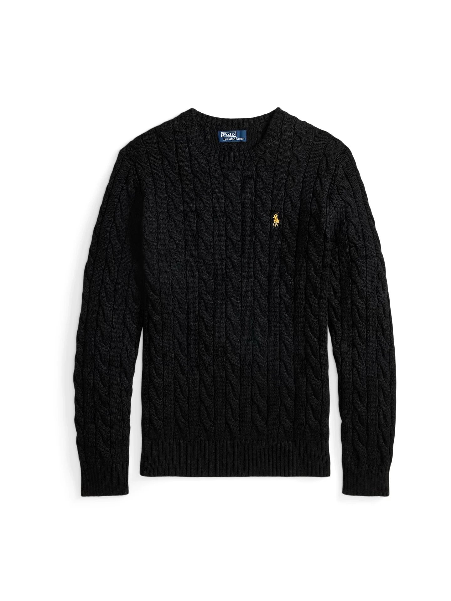 HFsMade Independent Pony Embroidery Twisted Flower Sweater 26 Year New Gold Label Black