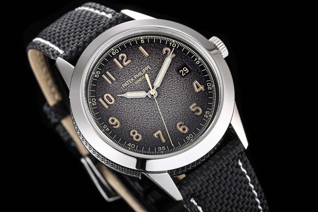 Patek Philippe Calatrava Pilot Travel Time Beige Leather Mechanical Watch Watches - 13