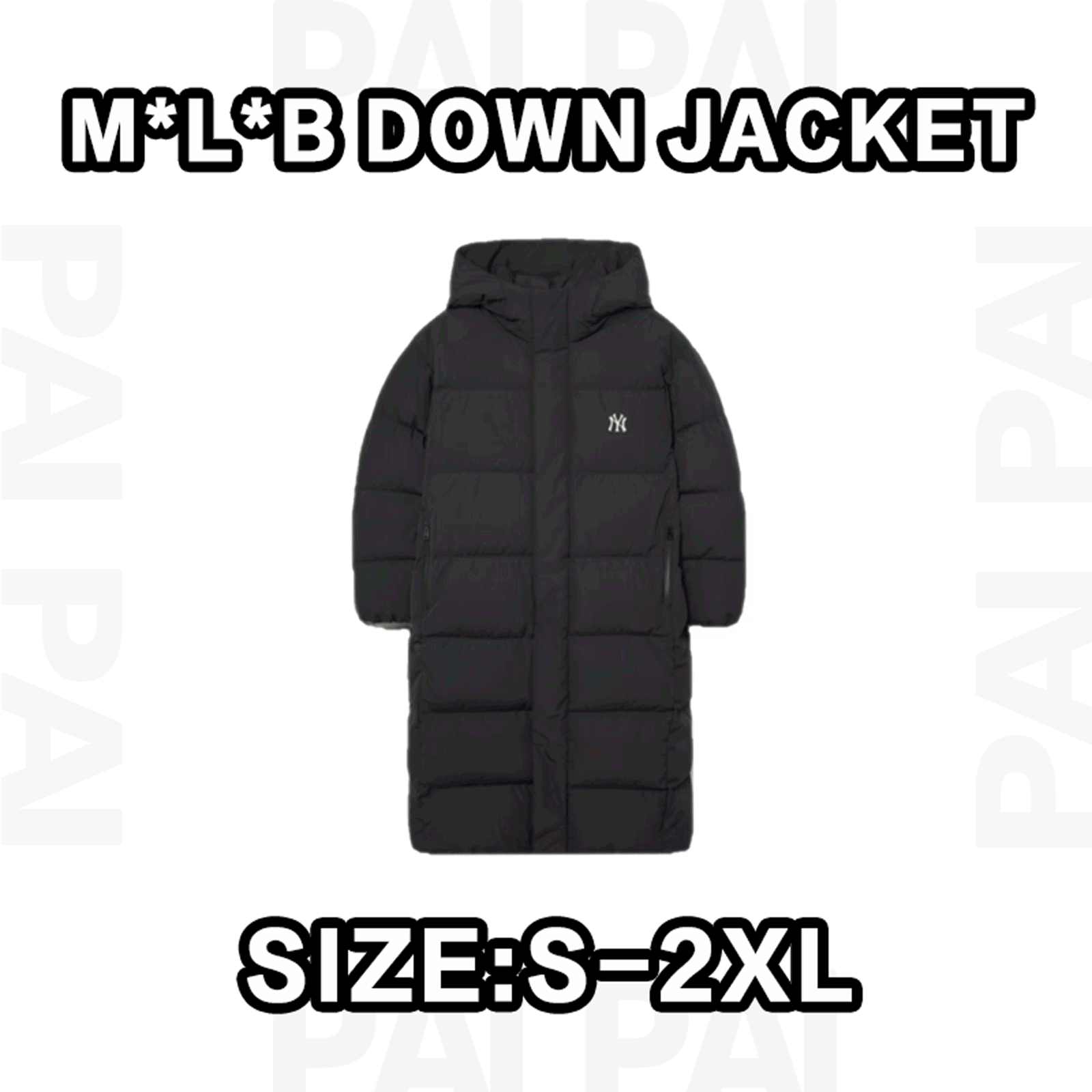 MLB Black Long Puffe