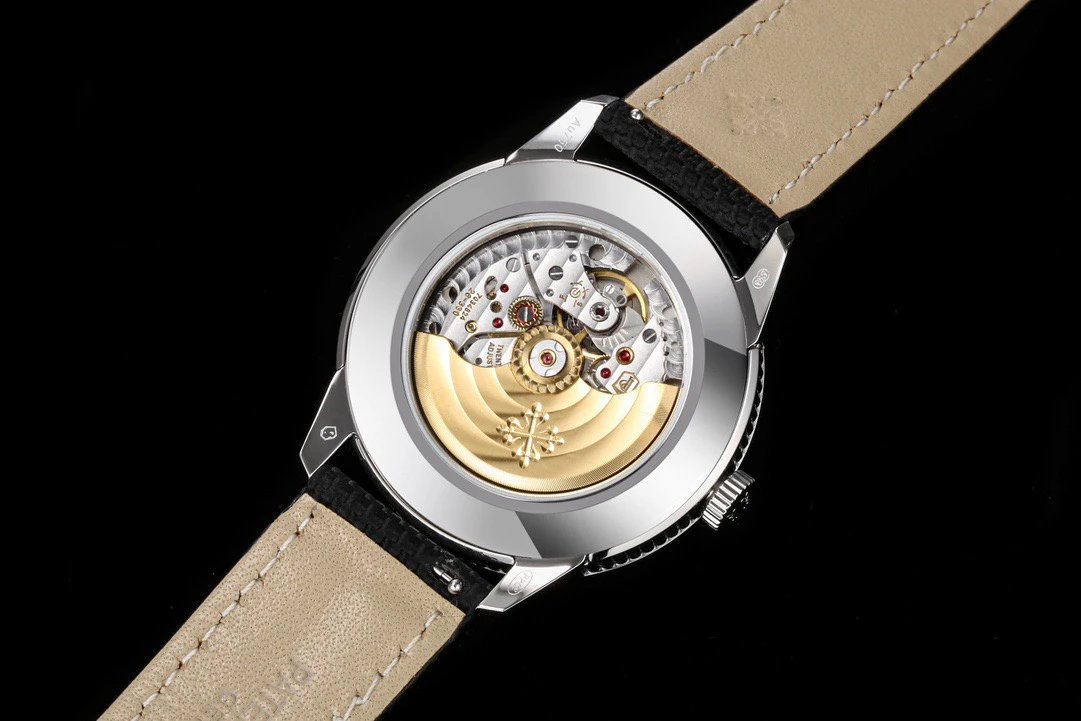 Patek Philippe Calatrava Pilot Travel Time Beige Leather Mechanical Watch Watches - 18