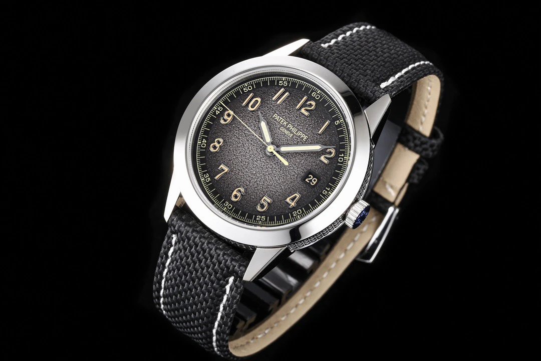 Patek Philippe Calatrava Pilot Travel Time Beige Leather Mechanical Watch Watches - 14