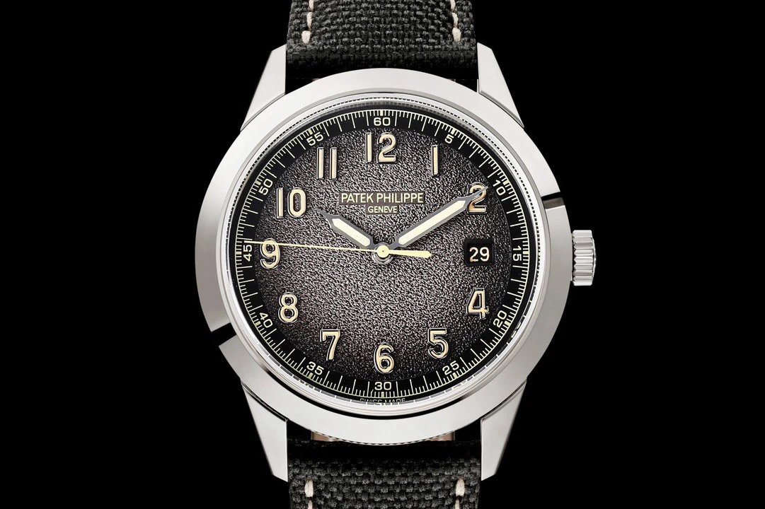 Patek Philippe Calatrava Pilot Travel Time Beige Leather Mechanical Watch Watches - 12