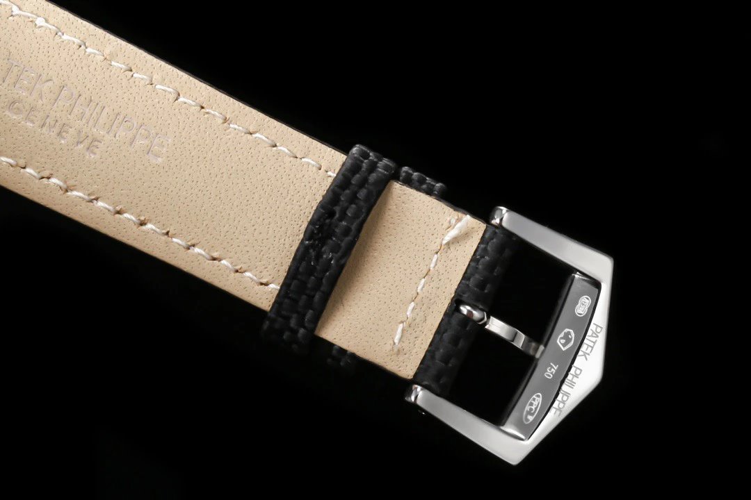 Patek Philippe Calatrava Pilot Travel Time Beige Leather Mechanical Watch Watches - 19