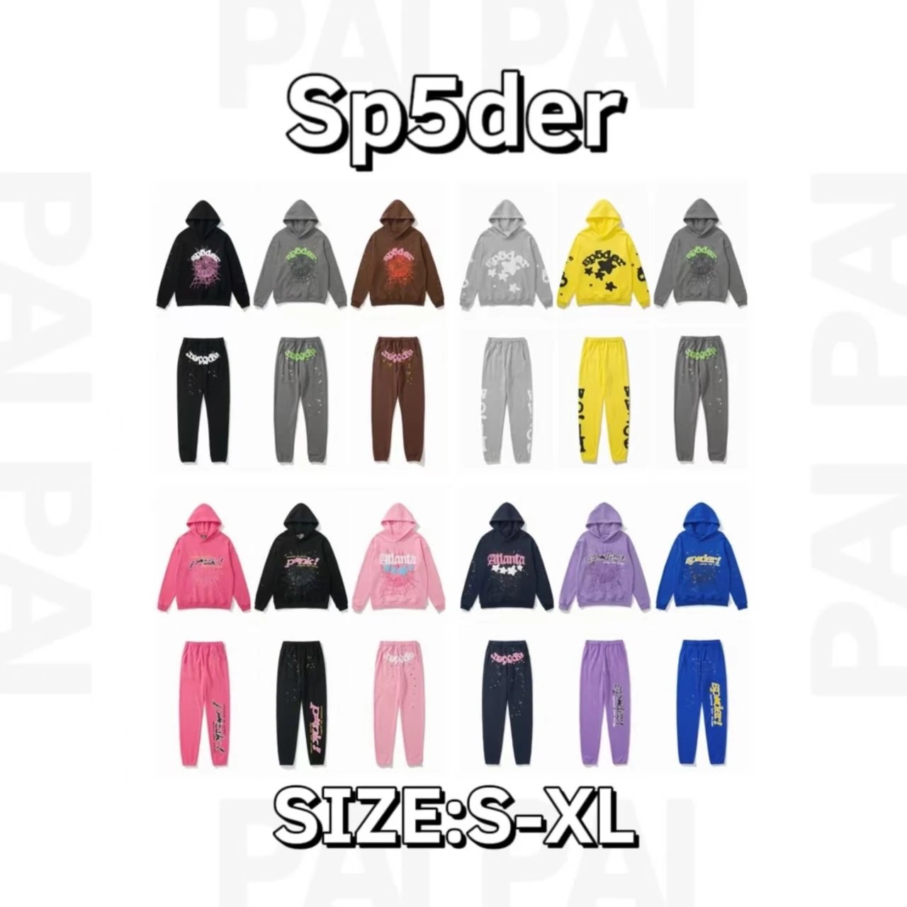 Sp5der Black Hoodie 
