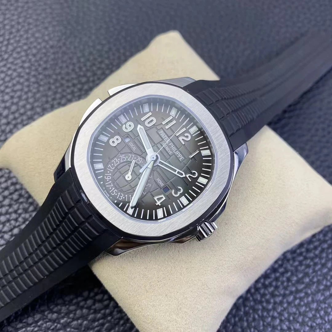 Patek Philippe Calatrava Pilot Travel Time Beige Leather Mechanical Watch Watches - 20