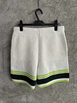 thumbnail for TOP 5编织荧光绿纹毛衣短裤55