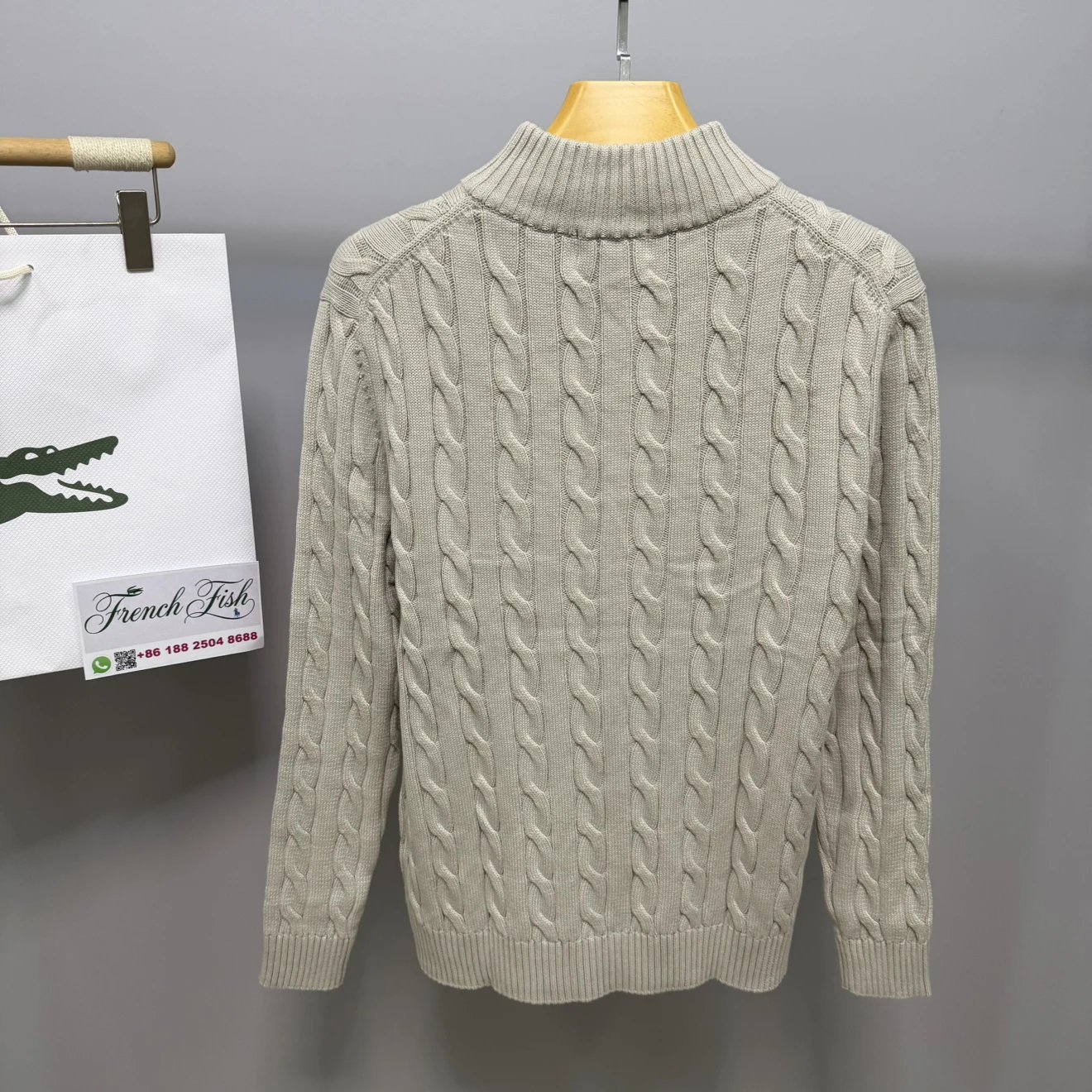 910RL slim fit 100Cotton QuarterZip Sweater 7