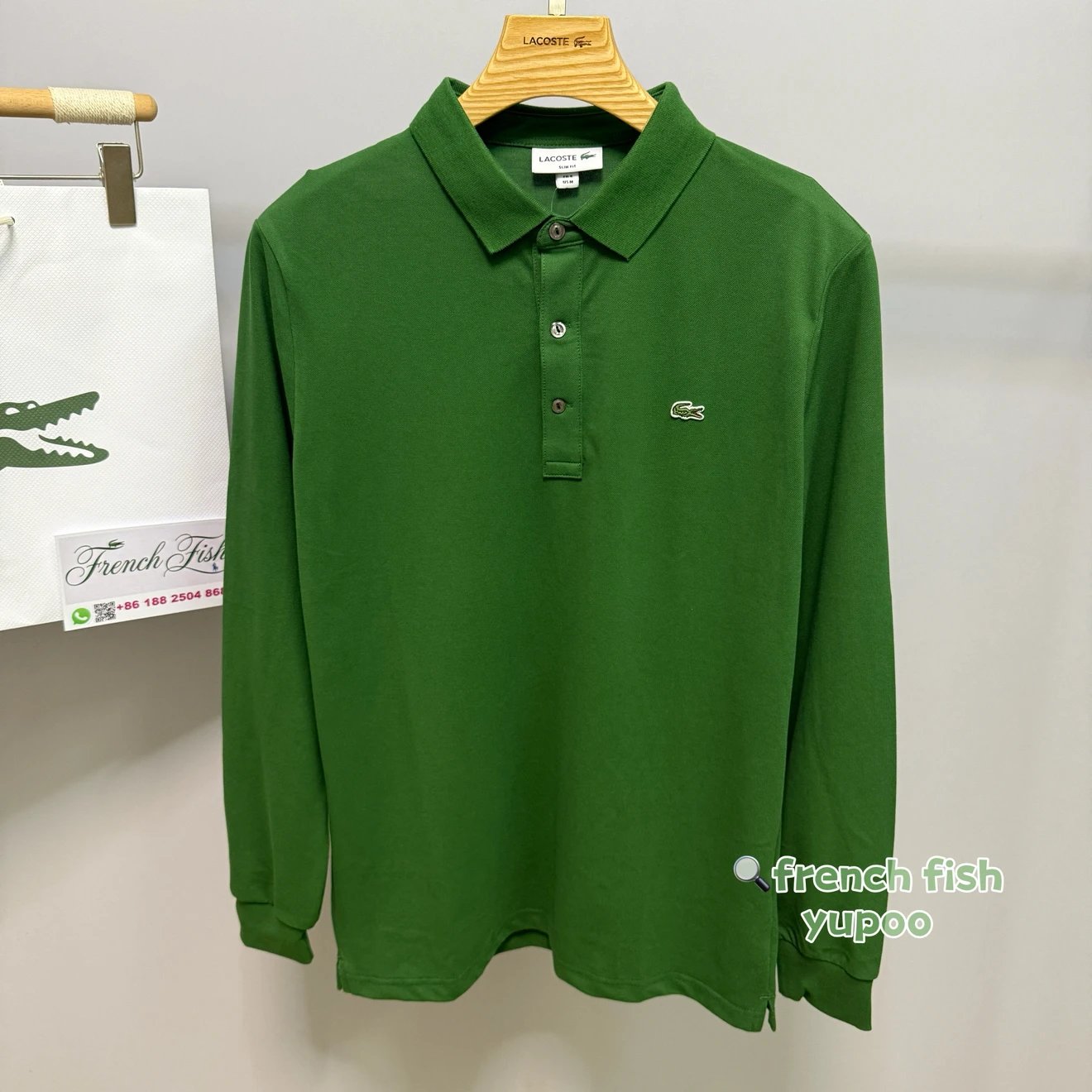 9510黄子韬代言三扣长袖Polo男装秋季纯棉珠地长袖商务休闲纯色针织衫男士开胸翻领PH5894 9