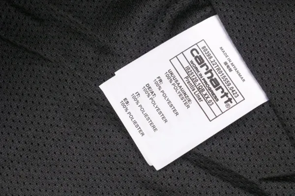 Carhartt WIP Cht 24Fw Small Logo Sherpa Fleece Jacket Black - 21