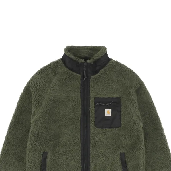 Carhartt WIP Cht 24Fw Small Logo Sherpa Fleece Jacket Black - 16