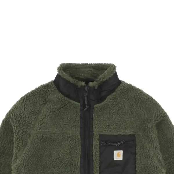 Carhartt WIP Cht 24Fw Small Logo Sherpa Fleece Jacket Black - 15