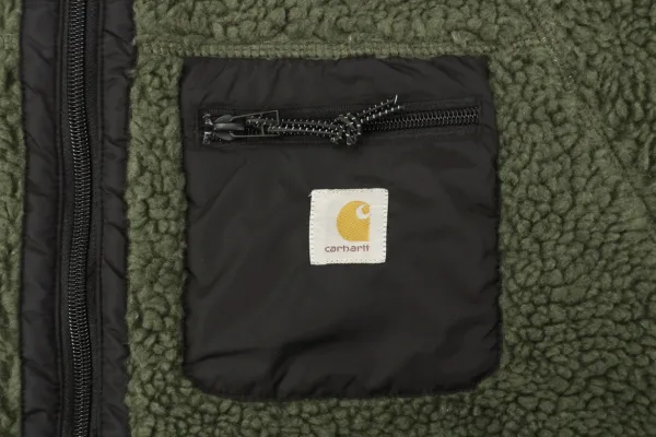 Carhartt WIP Cht 24Fw Small Logo Sherpa Fleece Jacket Black - 18