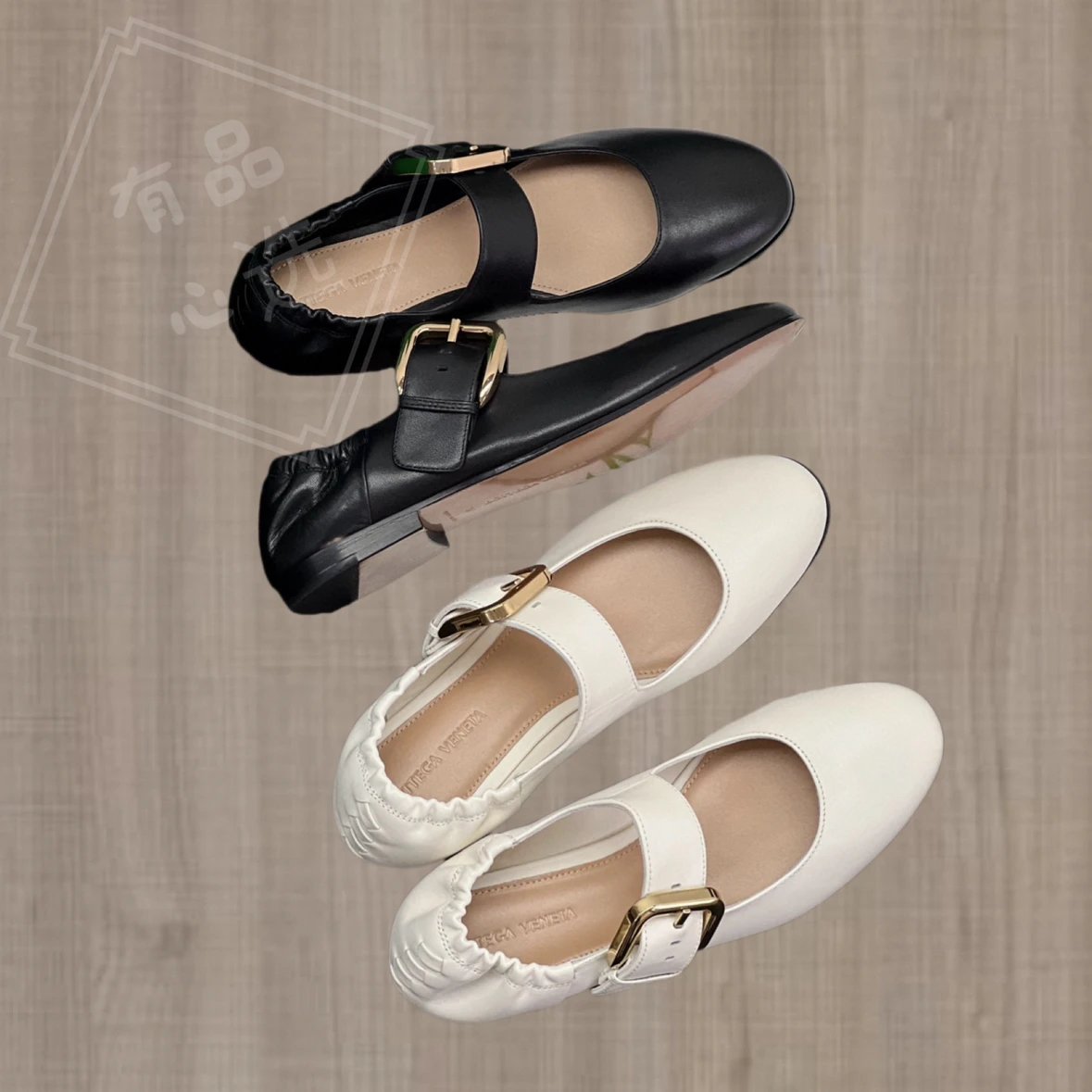 Bottega Veneta Women's Mary Jane Flat Shoes