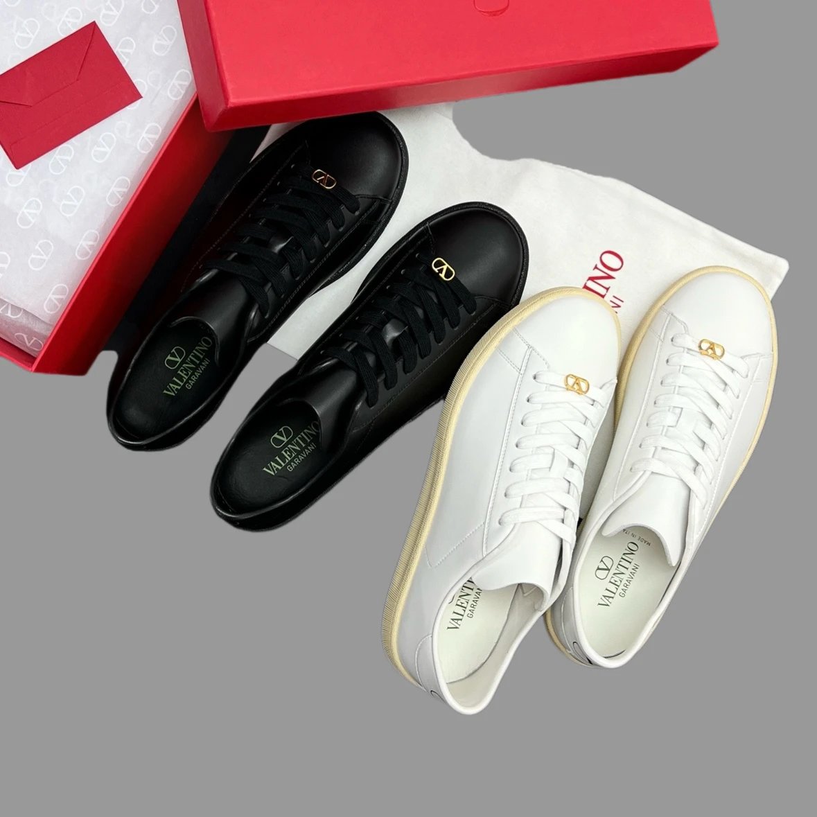 Valentino Garavani Men's Leather Casual Sneakers 2025