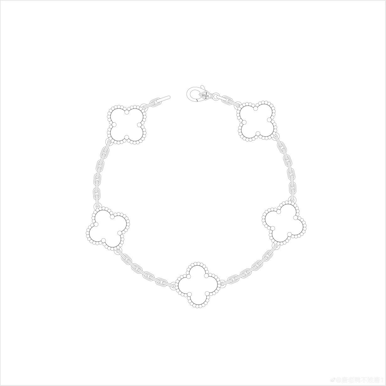 (Last batch of inventory) Five flower bracelet with nine color silver gold plating