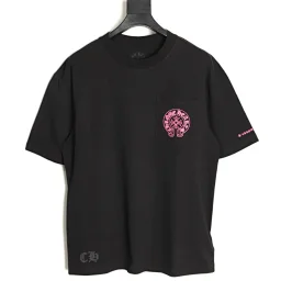 thumbnail for Chrome Hearts CH Pink horseshoe print short sleeves