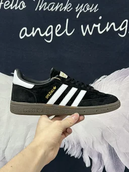 thumbnail for [T version of alcohol protocortex thick pig eight ] AD Originals Handball SPZL Handball Players Versatile Casual Sneakers Handball Shoes German Training Gail Shoes Casual Shoes Suede Black
