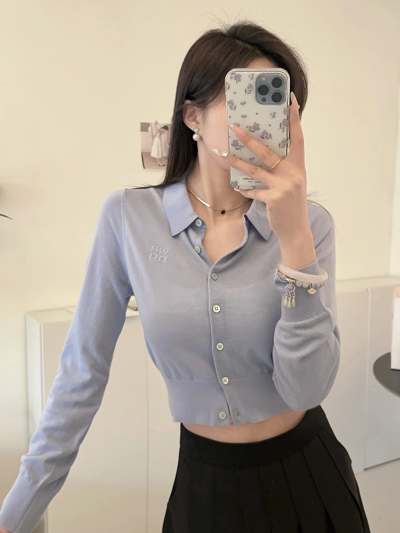 SWPN Knit Button-Up Top [2 sty