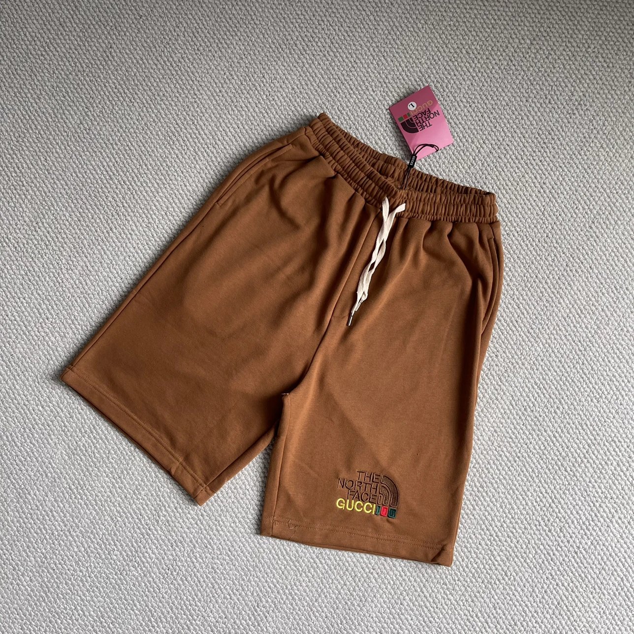 【 GM Welfare 】 G Home X T North Co branded Embroidered Logo Casual Sports Shorts 360g Woolen Loop Detail Version
