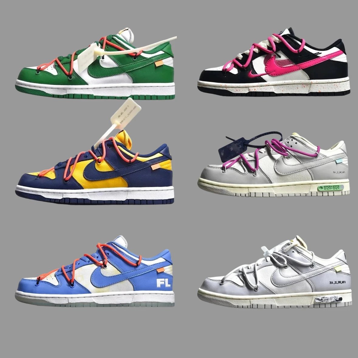 Nike Dunk Low OW Couple Casual Skate Shoes