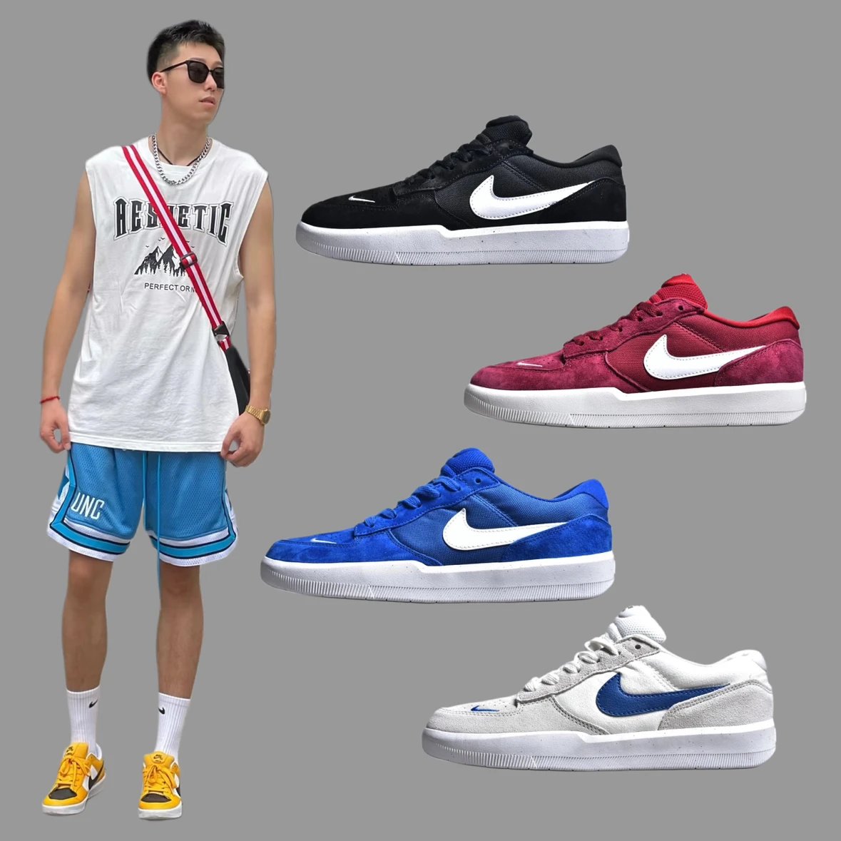 Nike Force 58 Low Top Skate Shoes