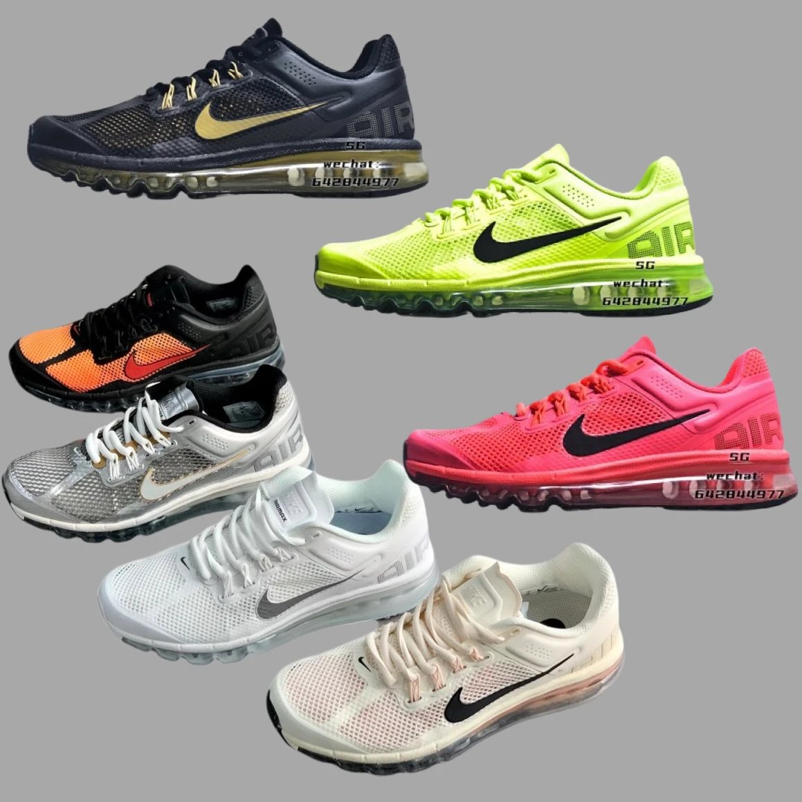 Nike Air Max 2013 Breathable Running Shoes