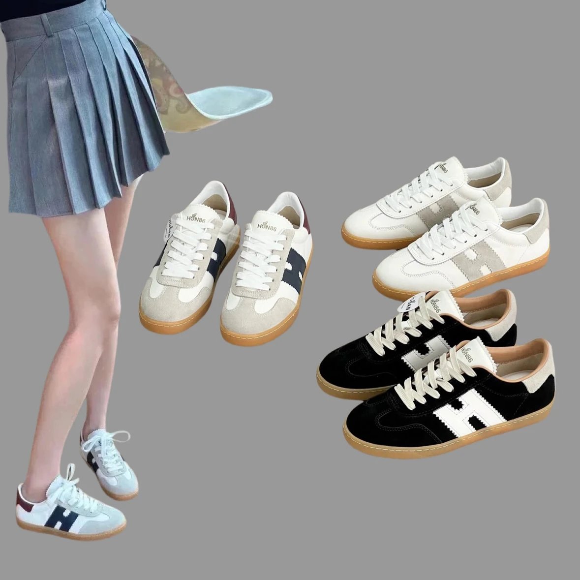 HGN86 H327 Cool Series Couple Retro Sneakers
