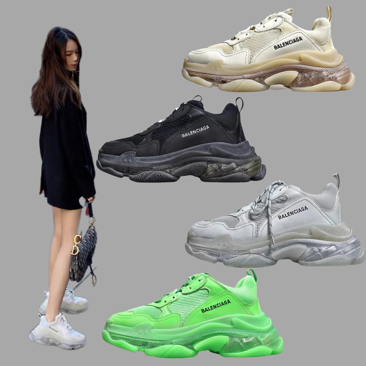 Balenciaga Triple S Breathable Dad Sneakers