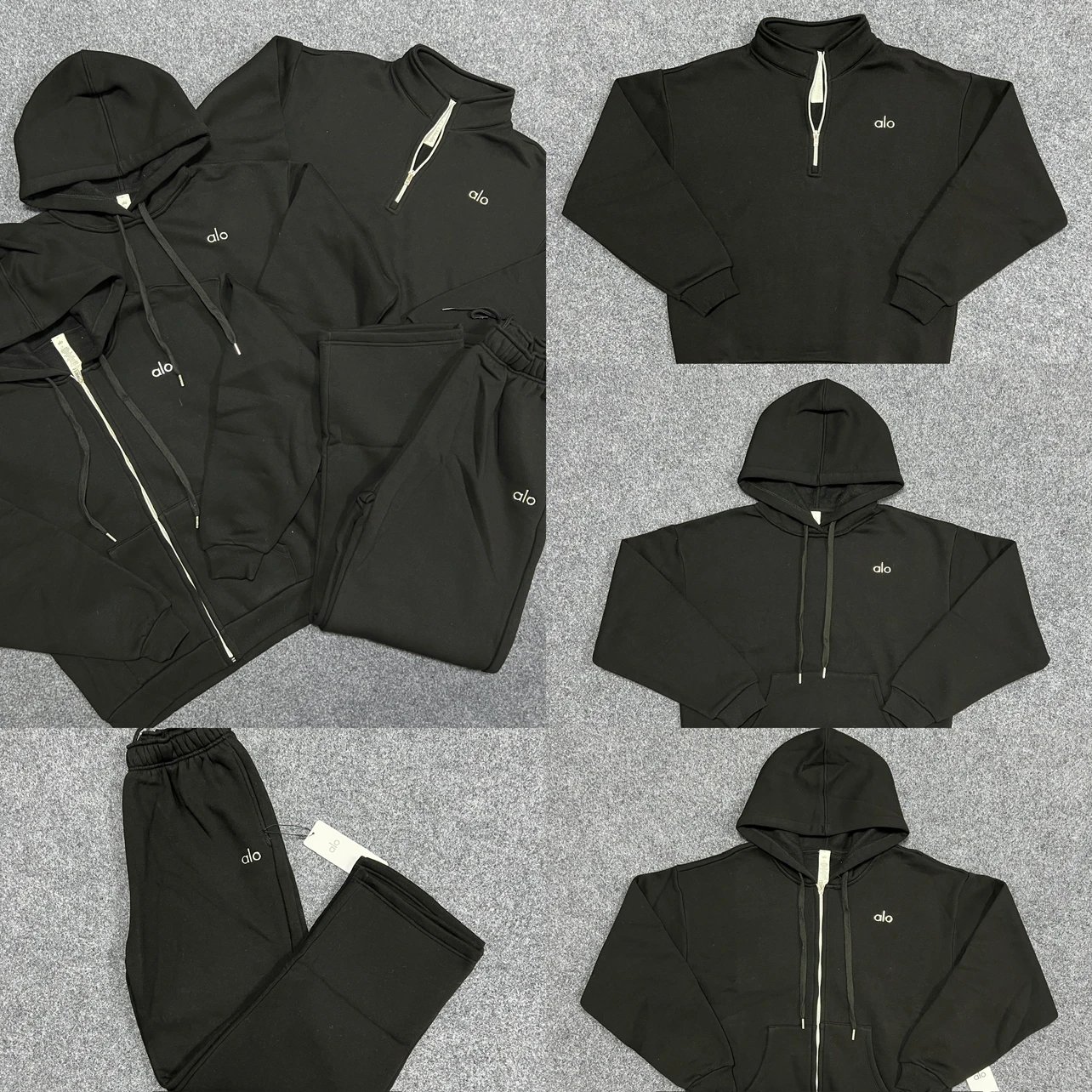Al* Black Series Sweatshirt & Sweatpants Set