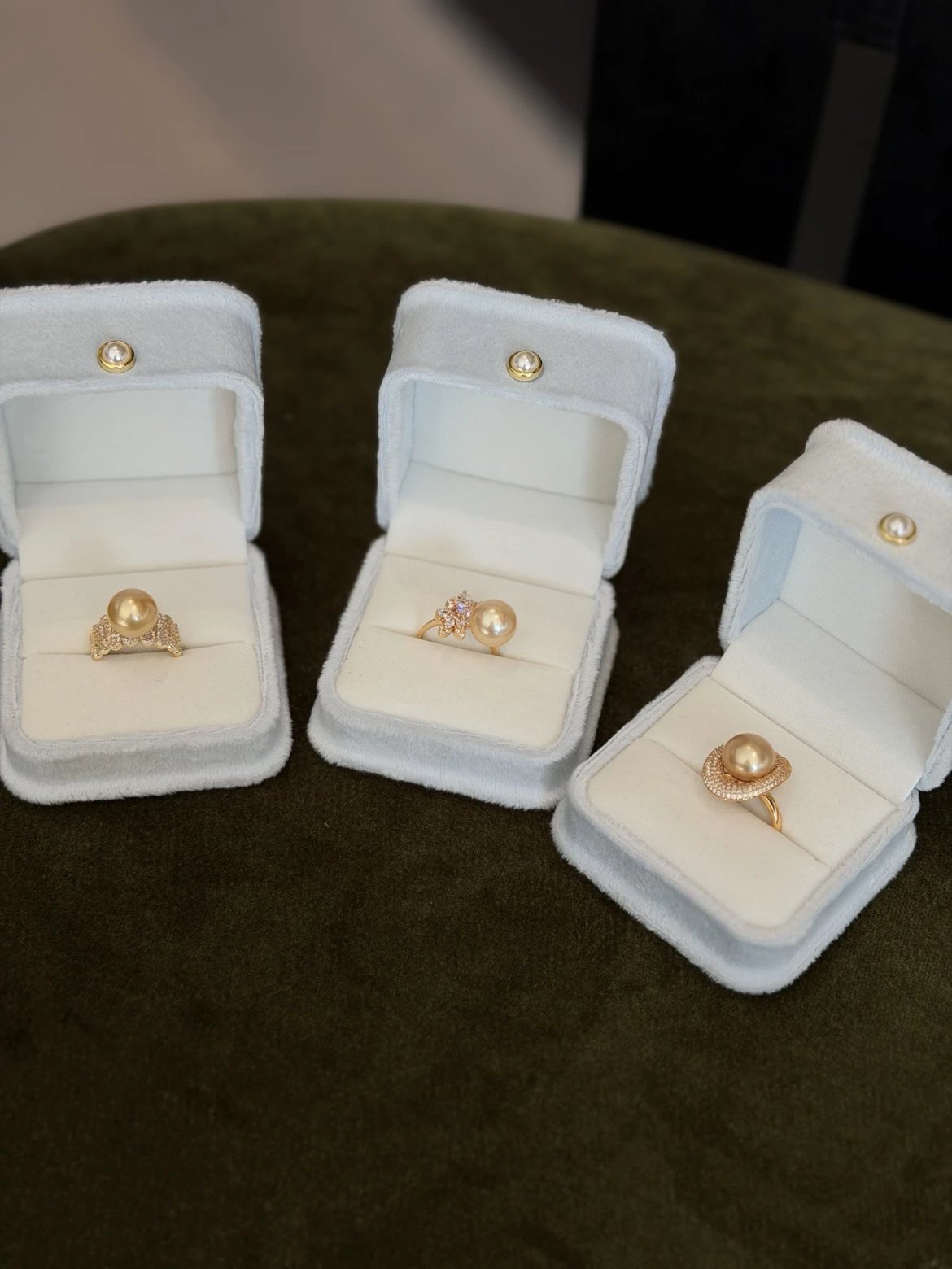 Zhuji Pearl Special 🤍 Two new items have been added! [Seawater Gold Pearl Ring] has a unique color and high-end feel! The large size is eye-catching and very noble~
