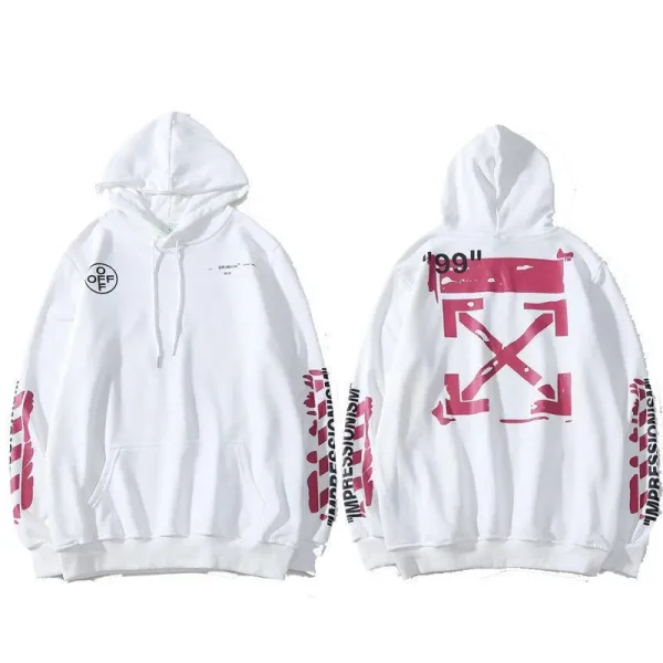 Off-White Arrow Print Black Hoodie - 17