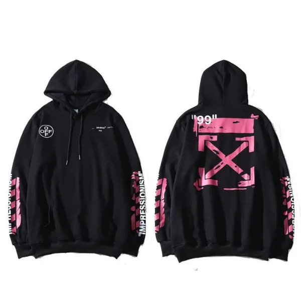 Off-White Arrow Print Black Hoodie - 16