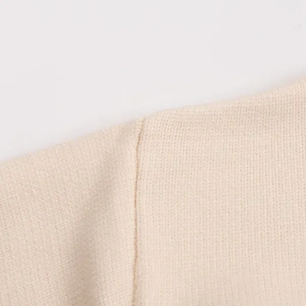 Design High-Neck Ribbed Knit Sweater Forest Green - 16