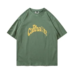 thumbnail for CA embroidered letter short-sleeved T-shirt