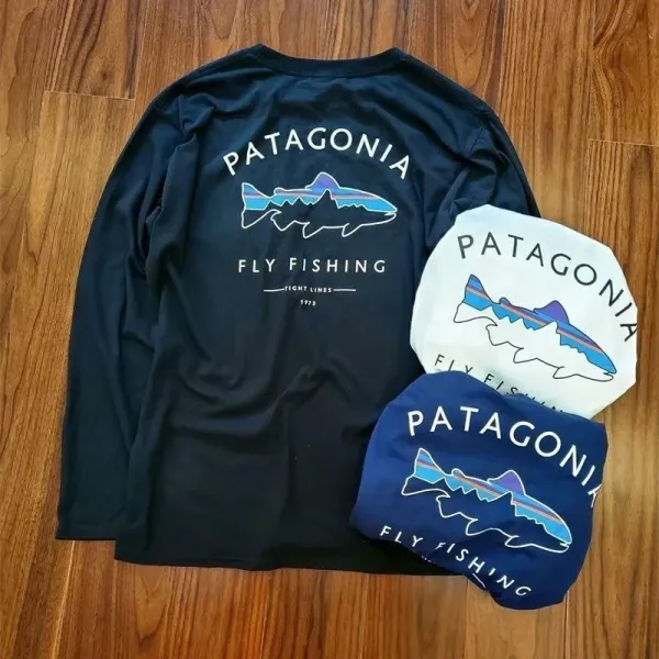 Patagonia Fly Fishing Long-Sleeve T-Shirt White - 5