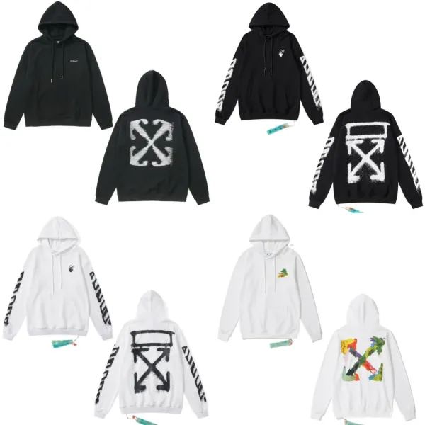 Off-White Arrow Print Black Hoodie - 4