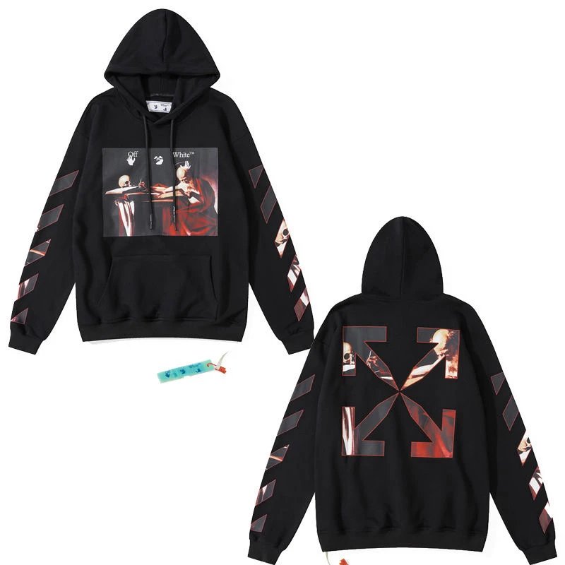 Off-White Arrow Print Black Hoodie - 19