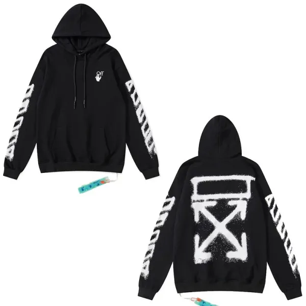 Off-White Arrow Print Black Hoodie - 21
