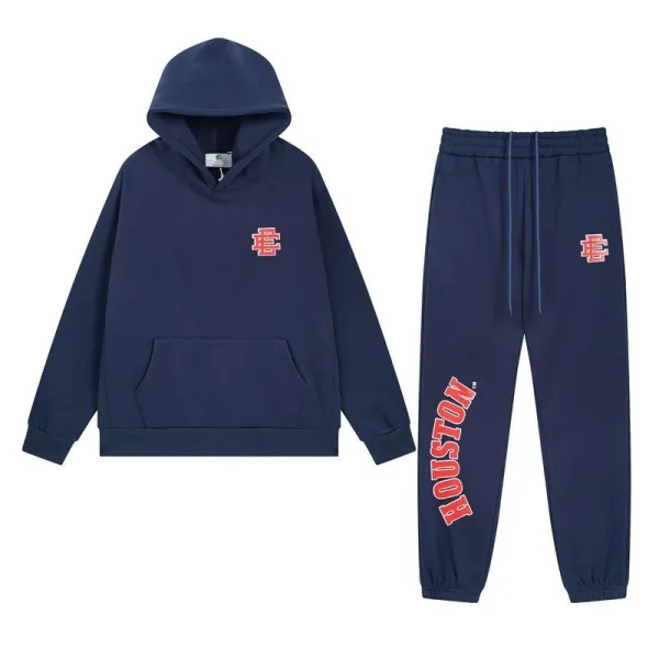 EC Studio Logo Embroidered Light Blue Hoodie - 12
