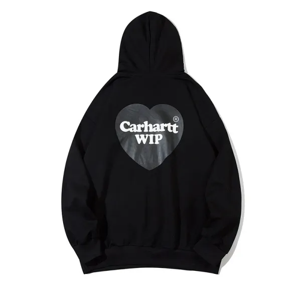 Carhartt WIP Heart Logo Black Hoodie - 1