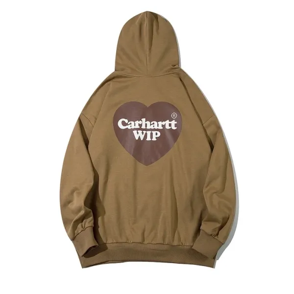 Carhartt WIP Heart Logo Hoodie Beige - 1