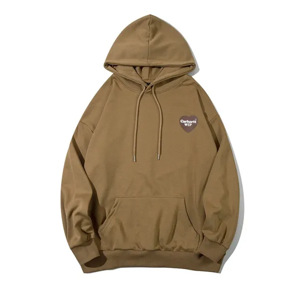 Carhartt WIP Heart Logo Hoodie Beige - 7