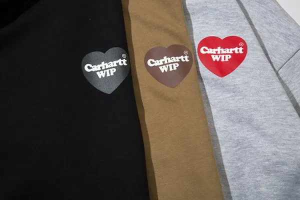 Carhartt WIP Heart Logo Hoodie Beige - 11